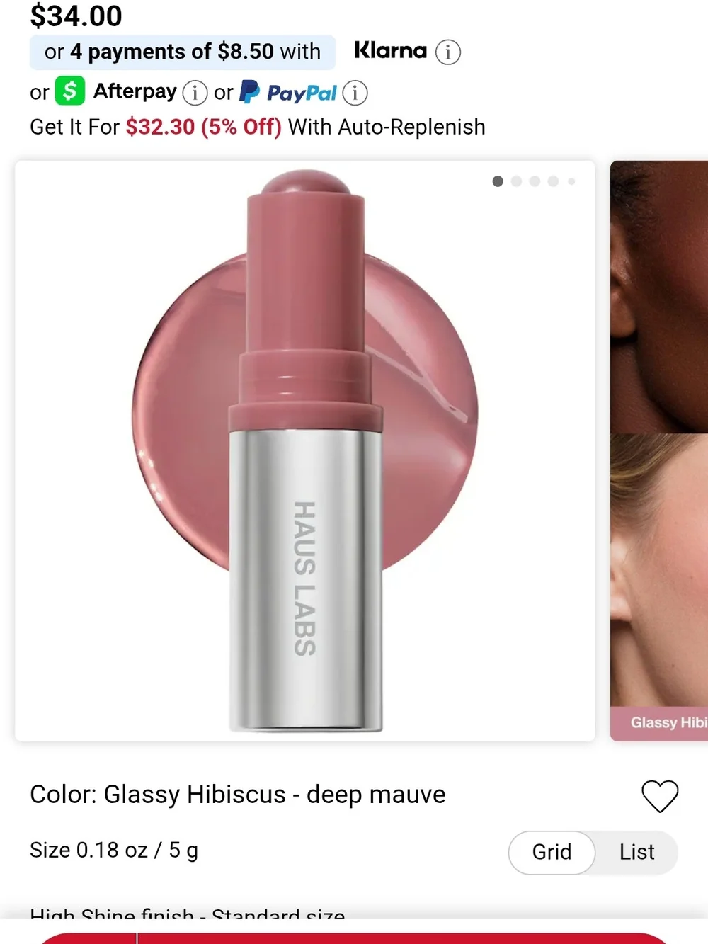 Haus Labs By Lady Gaga Glassy Blush Balm — Rose Brick Pink